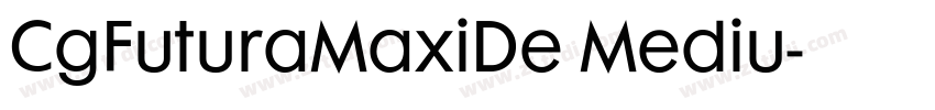 CgFuturaMaxiDe Mediu字体转换